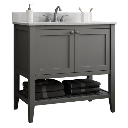 Beachcrest Home Galveston 36" Single Bathroom Vanity Base Only